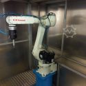 Kawasaki RS010N A grinding cell 6 axis robot